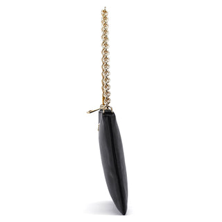 Dolce & Gabbana Black Leather Chain Shoulder Bag