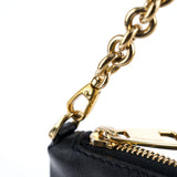 Dolce & Gabbana Black Leather Chain Shoulder Bag