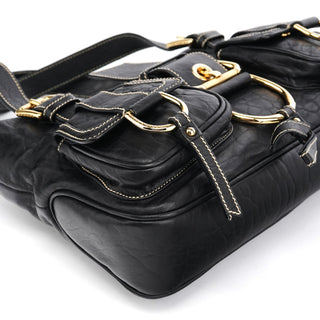 Dolce & Gabbana Black Leather Pocket Tote Bag