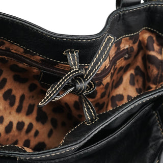 Dolce & Gabbana Black Leather Tote Bag
