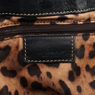 Dolce & Gabbana Black Leather Tote Bag
