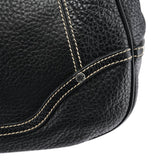 Dolce & Gabbana Black Pebbled Leather D&G Tote Bag