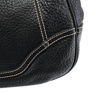 Dolce & Gabbana Black Pebbled Leather D&G Tote Bag