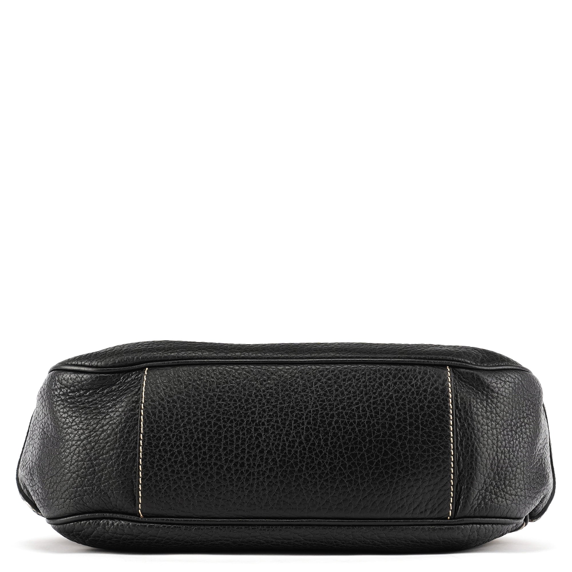 Dolce & Gabbana Black Pebbled Leather D&G Tote Bag