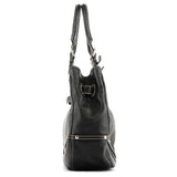 Dolce & Gabbana Black Pebbled Leather D&G Tote Bag