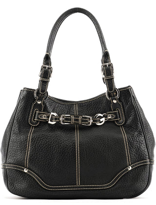 Dolce & Gabbana Black Pebbled Leather D&G Tote Bag