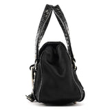 Dolce & Gabbana Black Satin Python Rhinestone Mini Bag