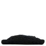 Dolce & Gabbana Black Wool Knit Clutch Handbag