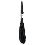 Dolce & Gabbana Black Wool Knit Clutch Handbag
