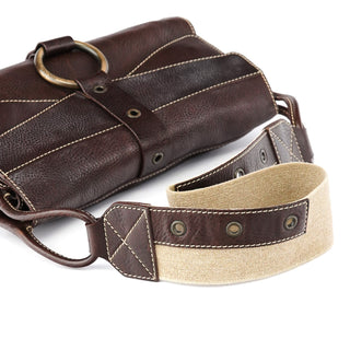 Dolce & Gabbana Brown Leather Ring Shoulder Bag