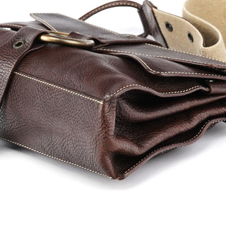 Dolce & Gabbana Brown Leather Ring Shoulder Bag