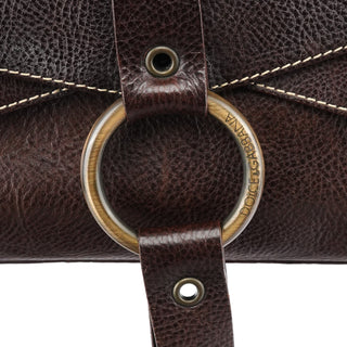 Dolce & Gabbana Brown Leather Ring Shoulder Bag