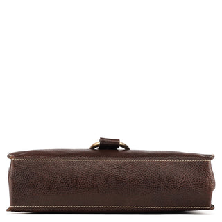 Dolce & Gabbana Brown Leather Ring Shoulder Bag