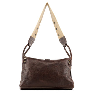 Dolce & Gabbana Brown Leather Ring Shoulder Bag