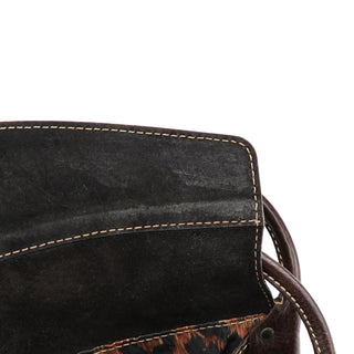 Dolce & Gabbana Brown Leather Ring Shoulder Bag