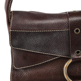 Dolce & Gabbana Brown Leather Ring Shoulder Bag