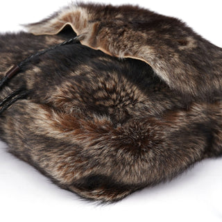 Dolce & Gabbana Brown Rabbit Fur Crossbody Bag