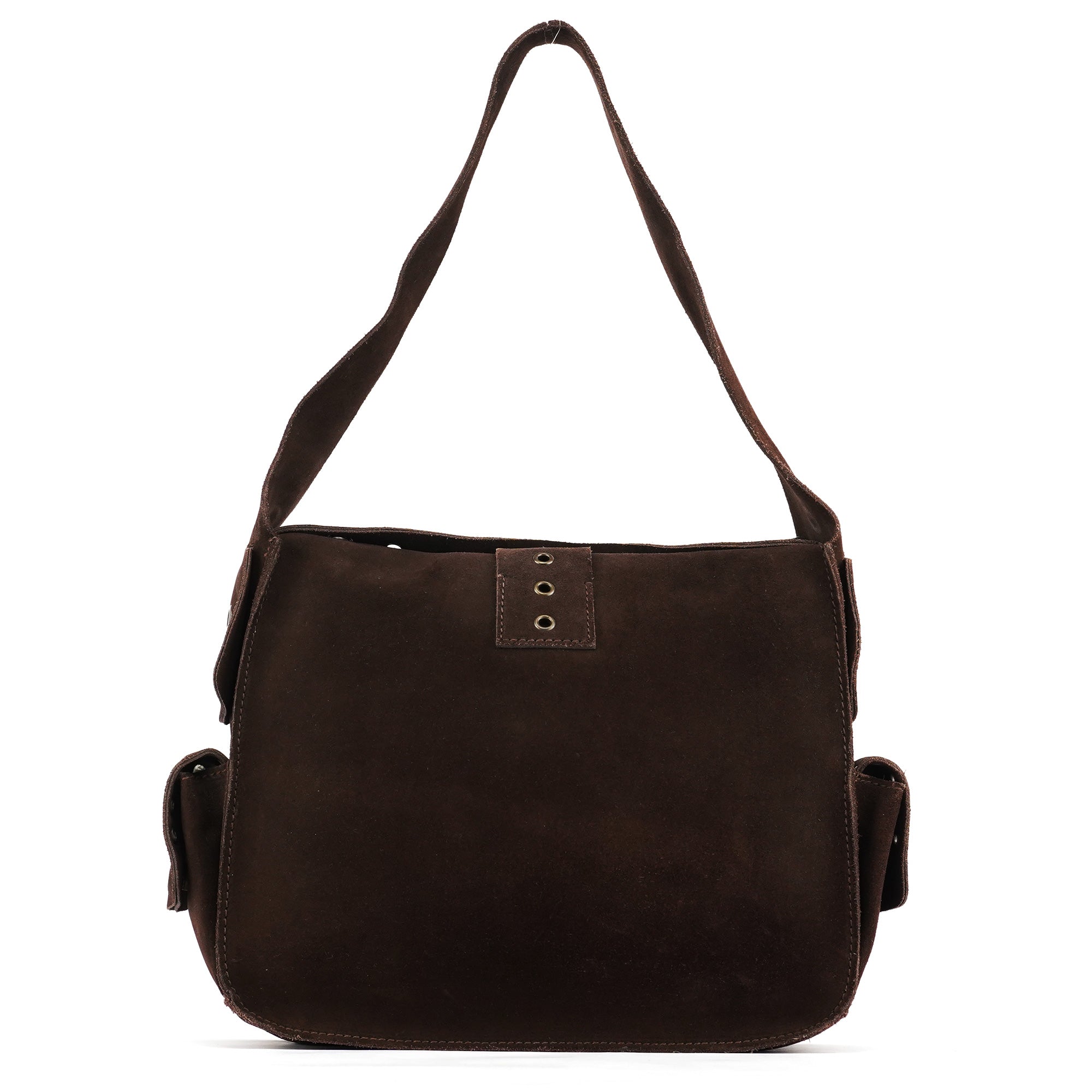 Dolce & Gabbana Sac porté épaule à rabat en daim marron