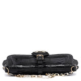 Dolce & Gabbana DG Schultertasche aus Hahnentritt mit Kette und Krokoprägung