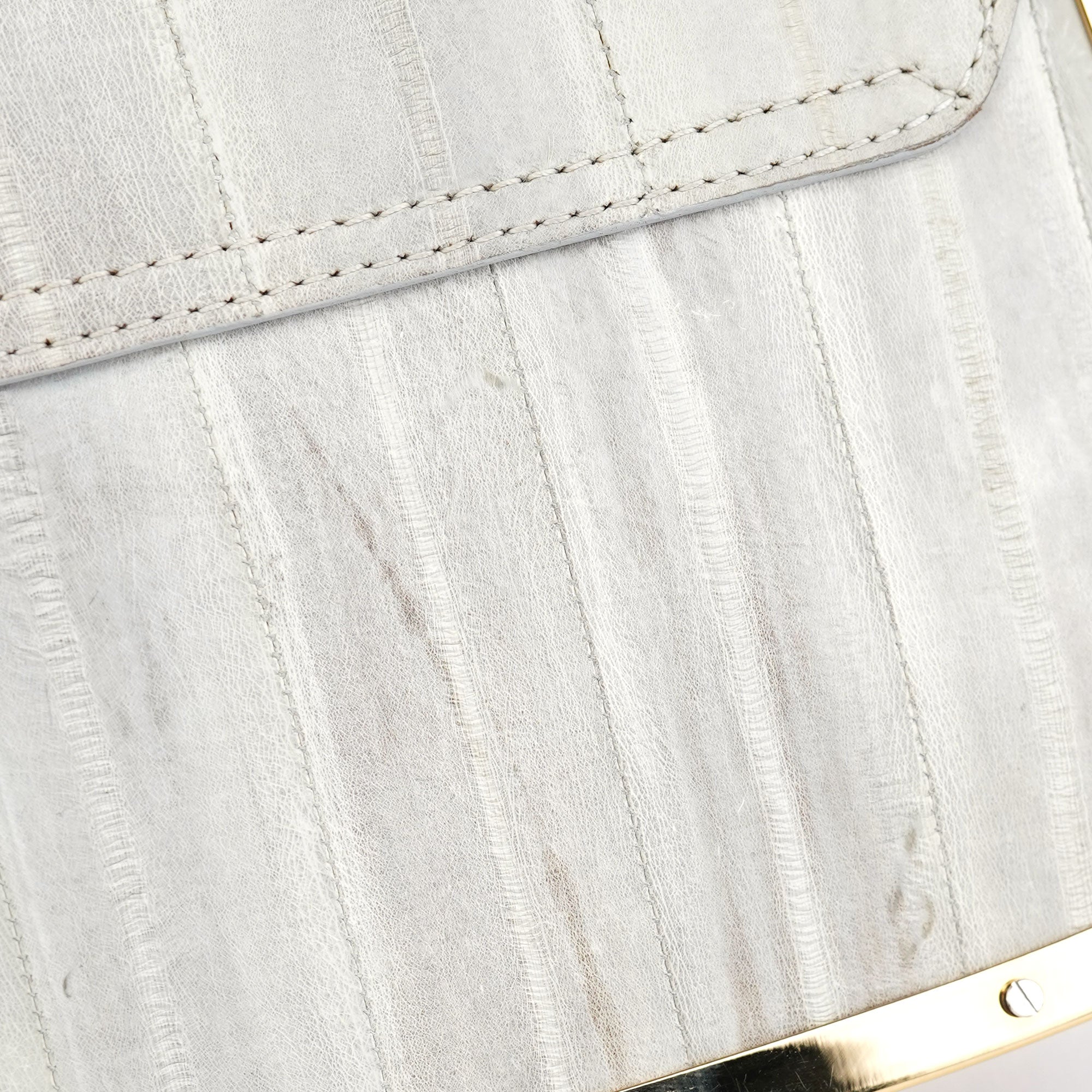 Dolce & Gabbana Grey Gold Leather DG Shoulder Bag