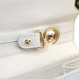 Dolce & Gabbana Grey Gold Leather DG Shoulder Bag