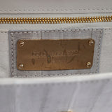 Dolce & Gabbana Grey Gold Leather DG Shoulder Bag