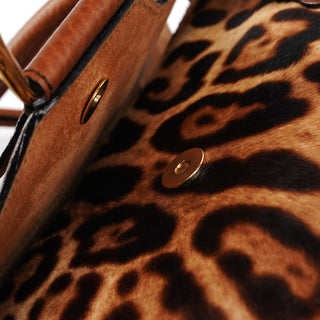 Dolce & Gabbana Leopard Calfhair Tote Bag