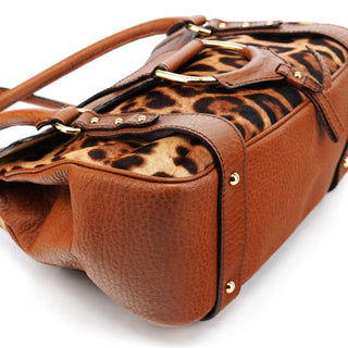 Dolce & Gabbana Leopard Calfhair Tote Bag