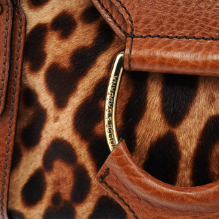 Dolce & Gabbana Leopard Calfhair Tote Bag