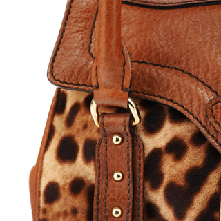 Dolce & Gabbana Leopard Calfhair Tote Bag