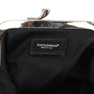 Dolce & Gabbana Leopard Velvet Mini Clutch Shoulder Bag