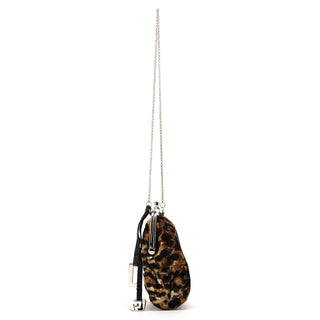 Dolce & Gabbana Leopard Velvet Mini Clutch Shoulder Bag