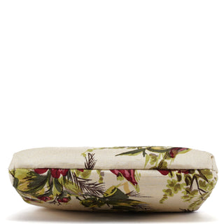 Dolce & Gabbana Linen Floral Clutch Handbag