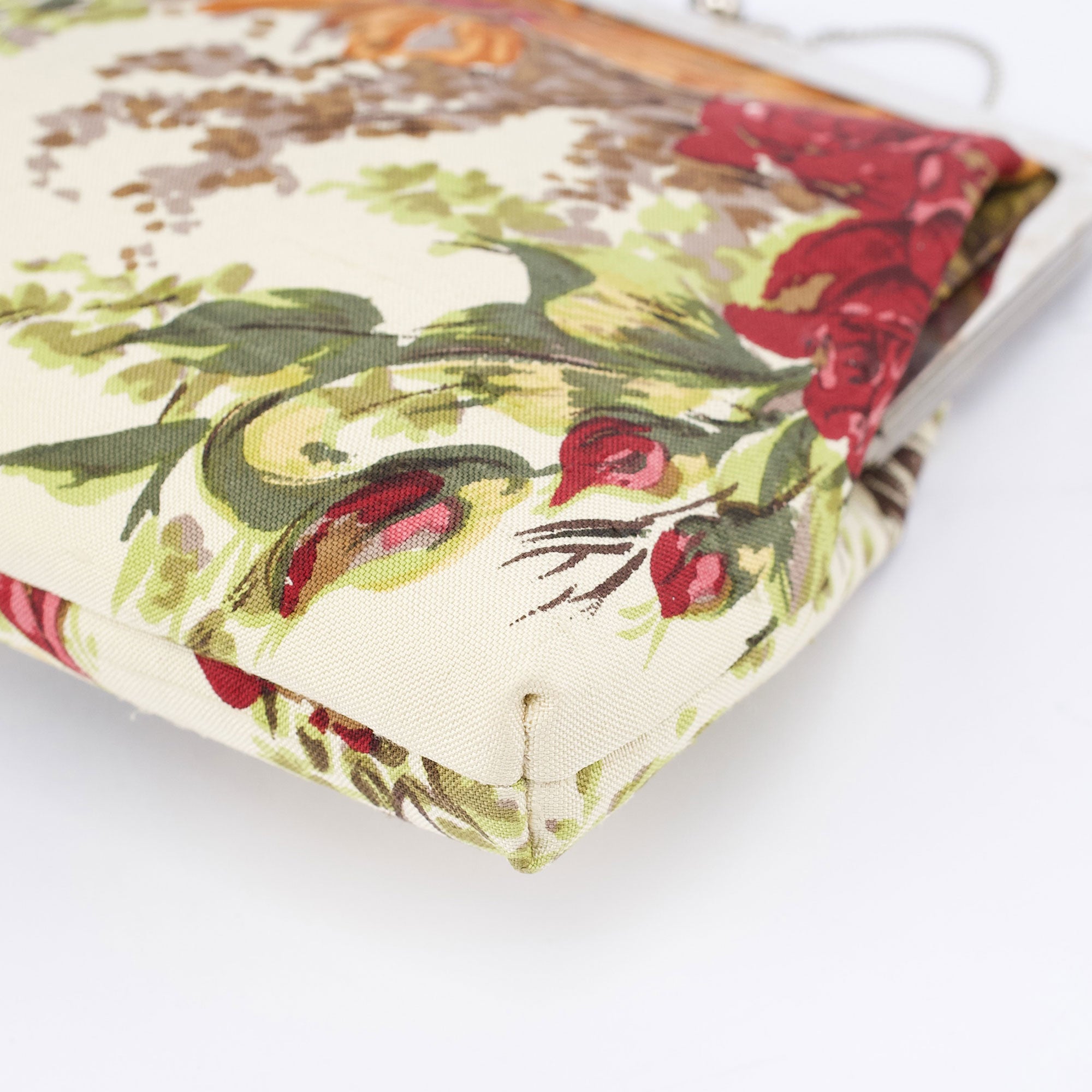 Dolce & Gabbana Sac à main pochette en lin à fleurs