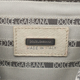 Dolce & Gabbana Linen Floral Clutch Handbag