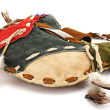 Dolce & Gabbana Multicolour Suede Feather Shoulder Bag