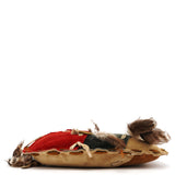 Dolce & Gabbana Multicolour Suede Feather Shoulder Bag
