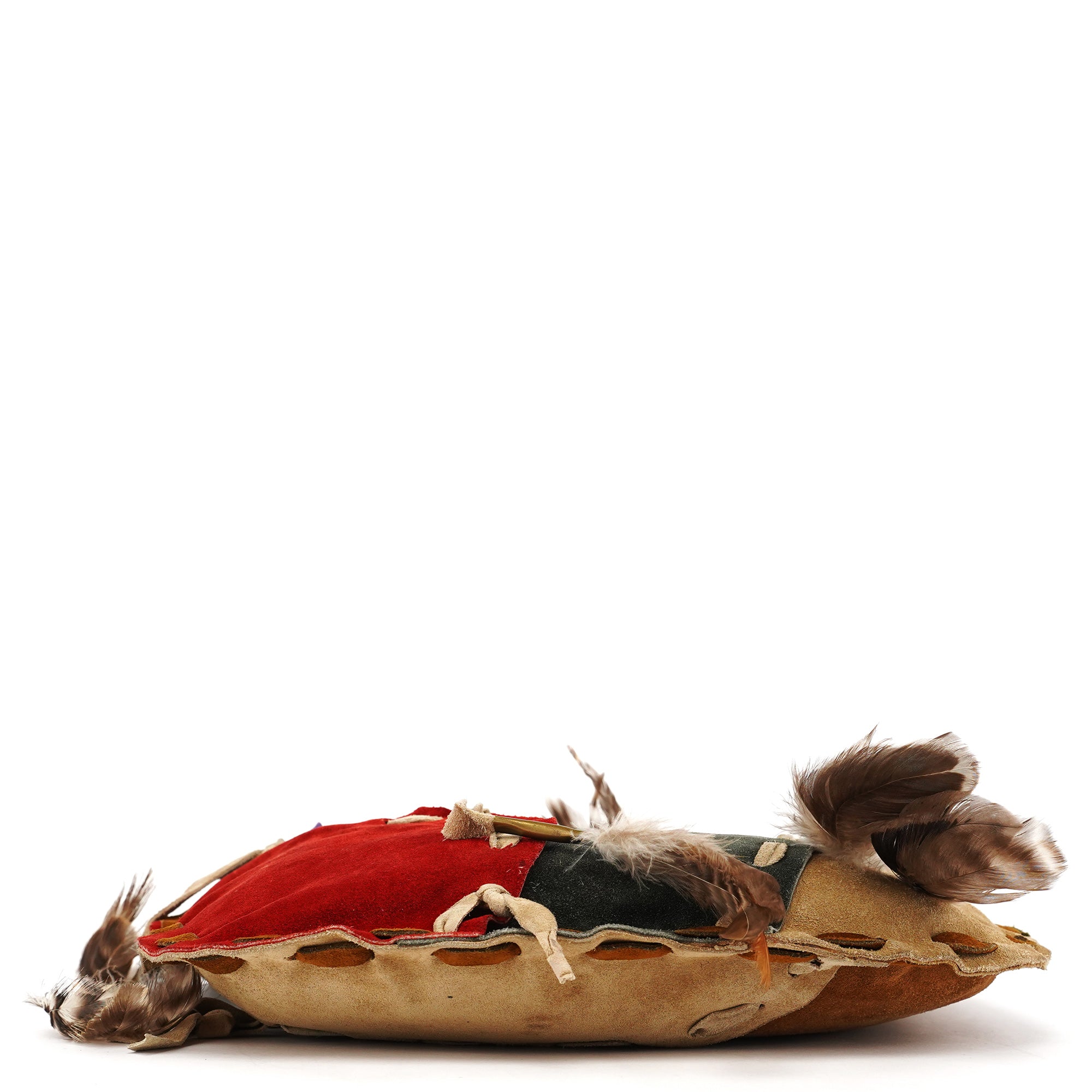 Dolce & Gabbana Multicolour Suede Feather Shoulder Bag