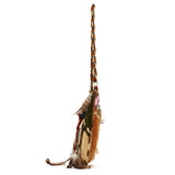Dolce & Gabbana Multicolour Suede Feather Shoulder Bag