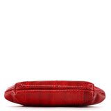 Dolce & Gabbana Red Python Chain Clutch Bag