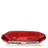 Dolce & Gabbana Red Python Chain Clutch Bag