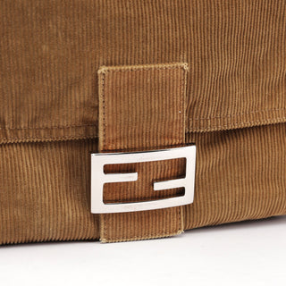 Fendi Beige Corduroy Mamma Bag