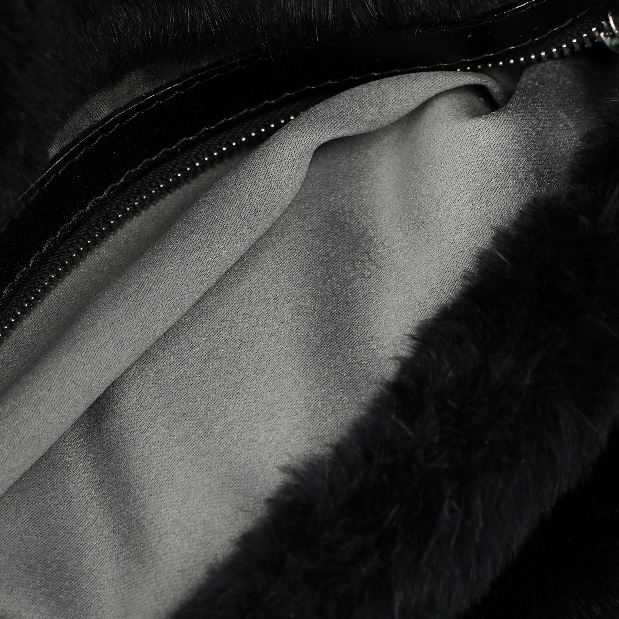 Fendi Black Fur Mamma Bag