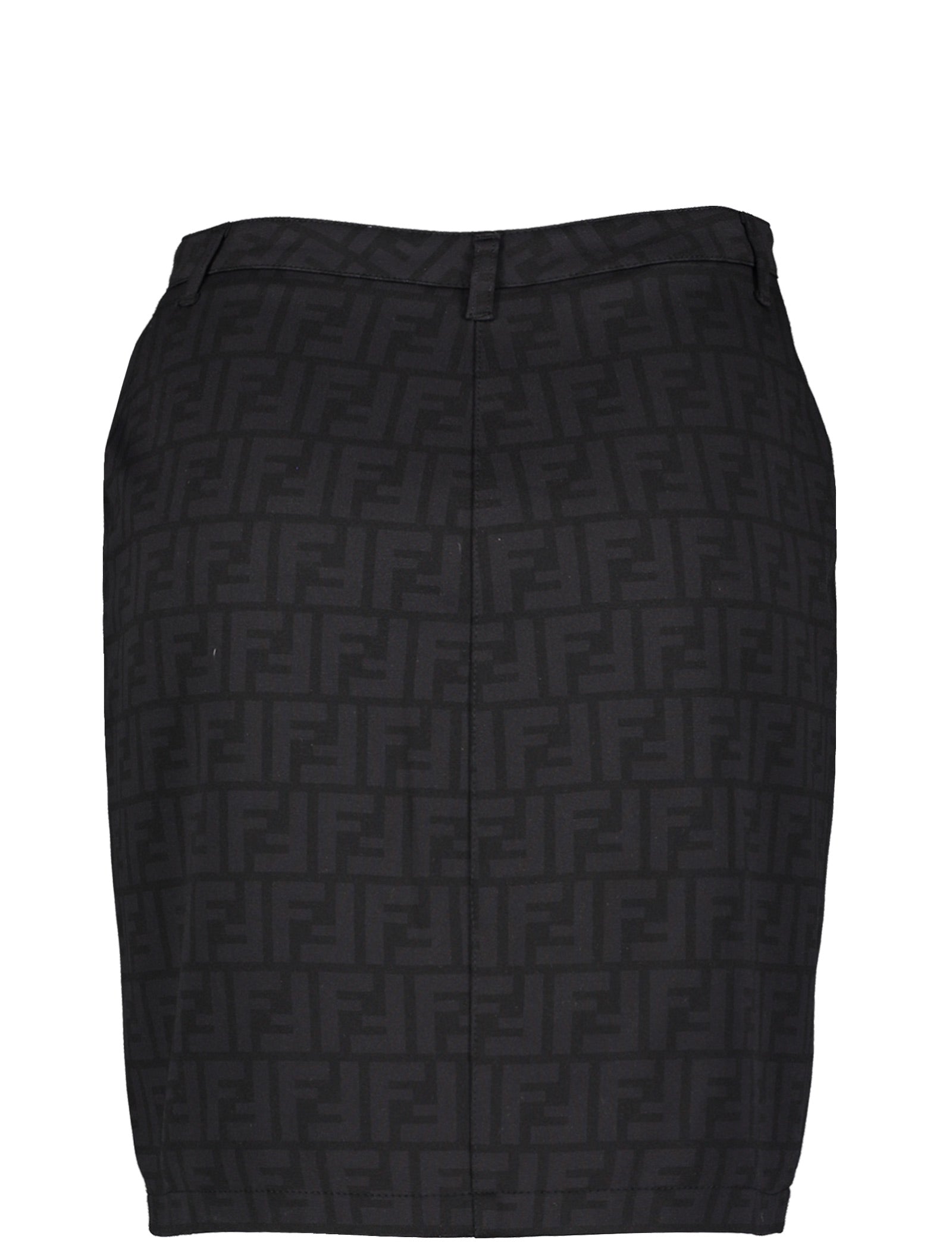 Fendi Black Zucca Monogram Skirt