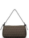 Fendi Brown Zucchini Canvas Monogram Baguette