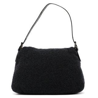 Fendi Navy Virgin Wool Mamma Bag