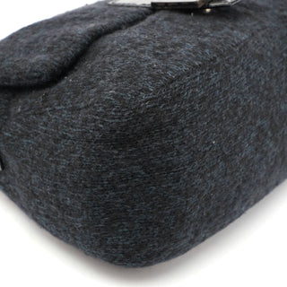 Fendi Navy Virgin Wool Mamma Bag