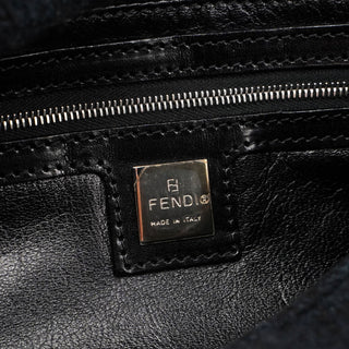 Fendi Navy Virgin Wool Mamma Bag