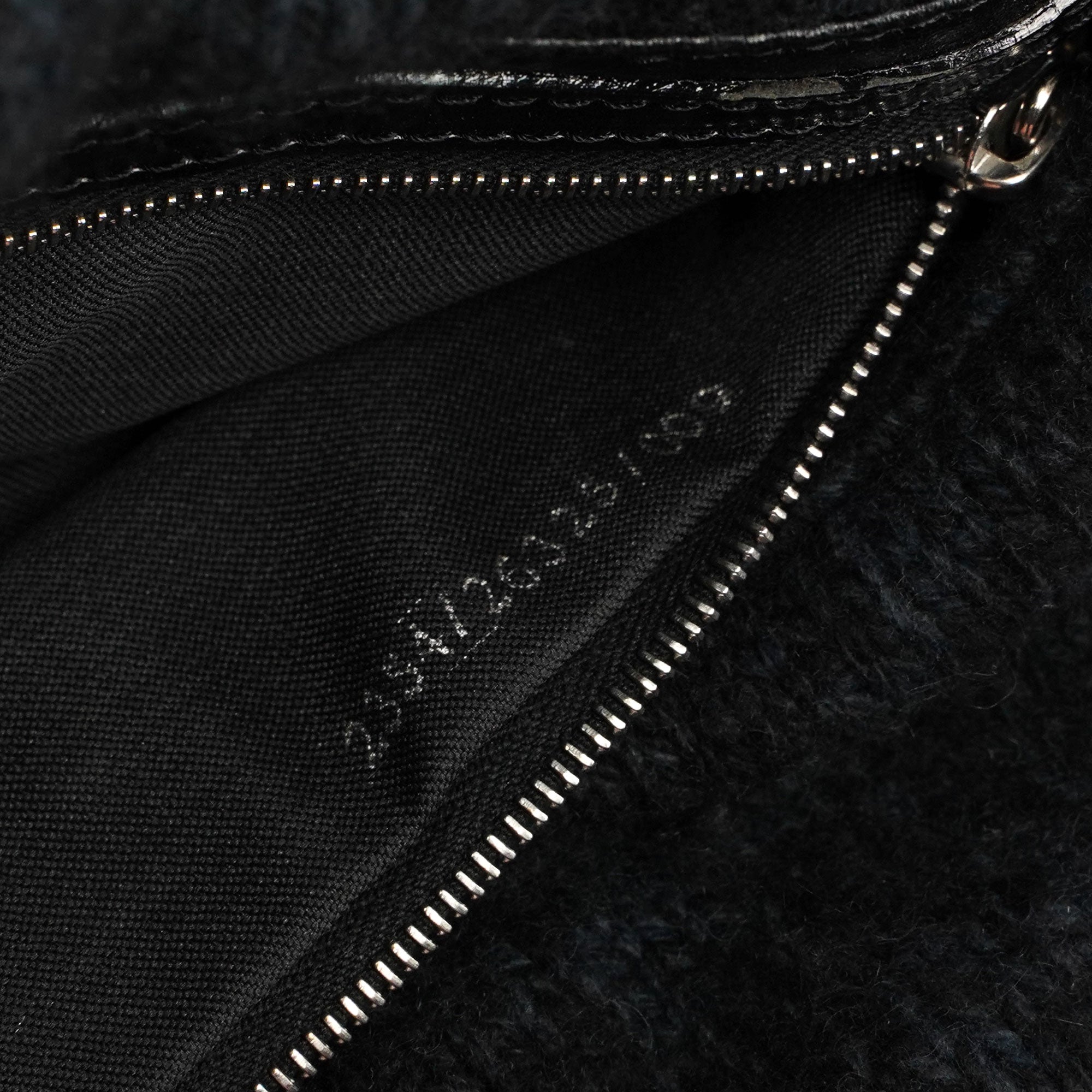 Fendi Sac Mamma en laine vierge bleu marine