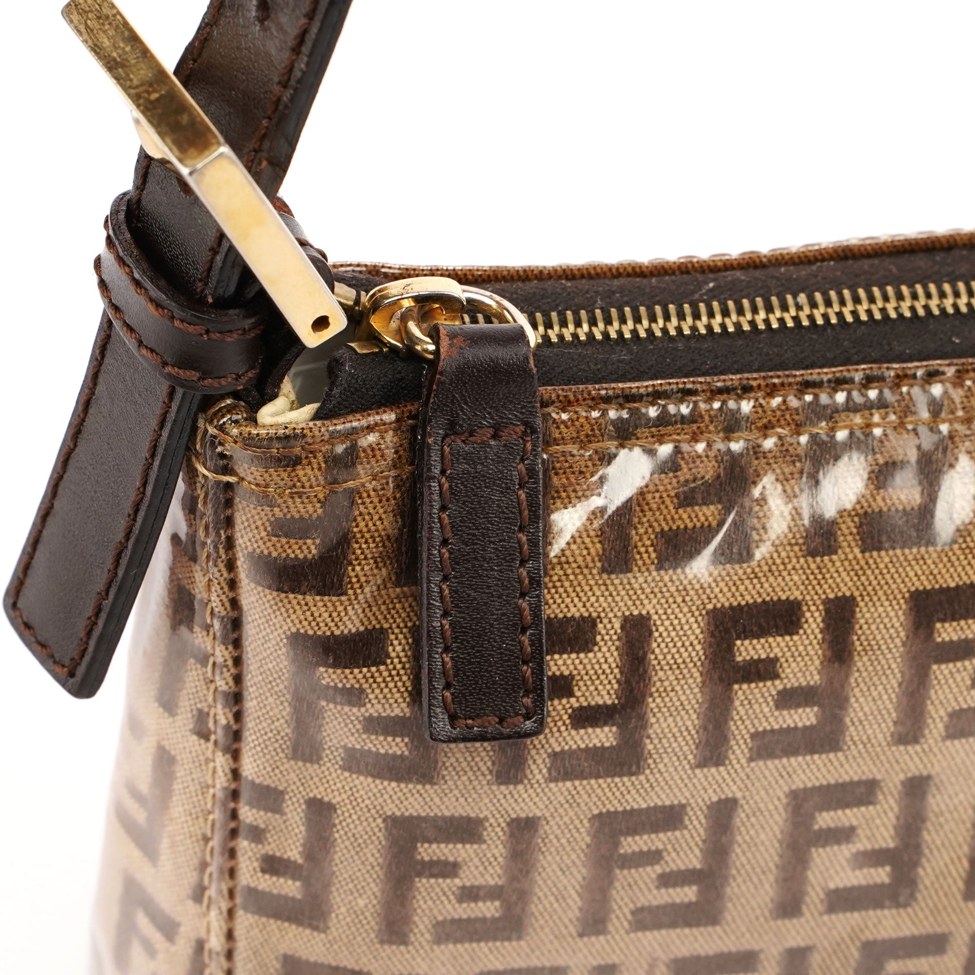 Fendi Sac à main Zucchino FF en toile plastifiée